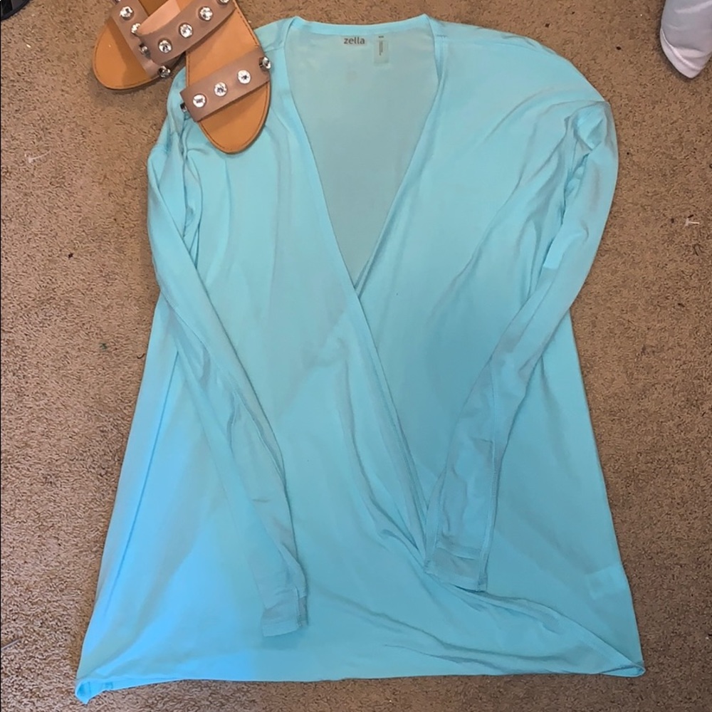 Drishti Wrap Top Blue Color